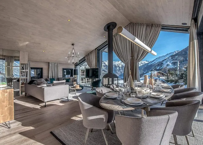 Chalet De Luxe Skis Aux Pieds Avec - - Fr-1-575-192 *